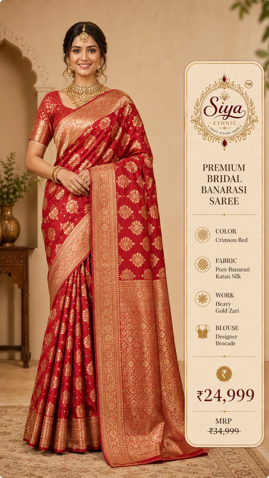 Premium Bridal Banarasi Saree