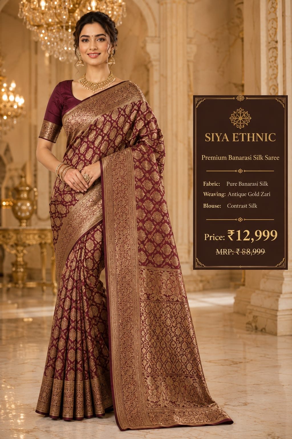 Premium Banarasi Silk Saree