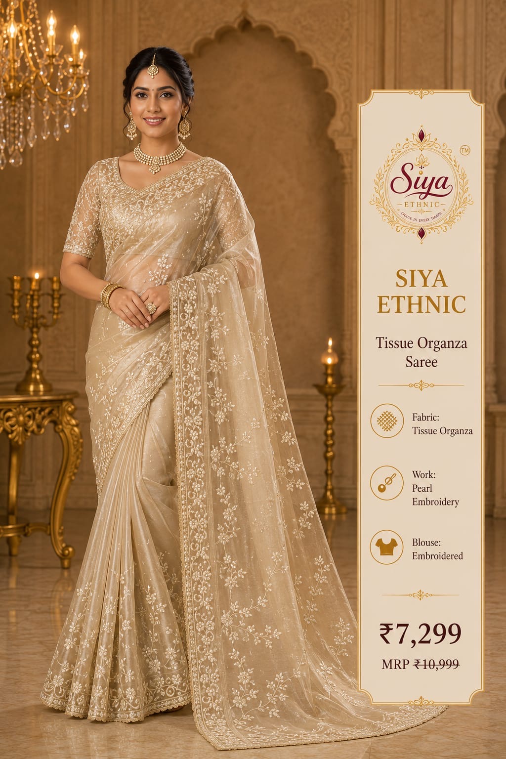 Tissue Organza Saree