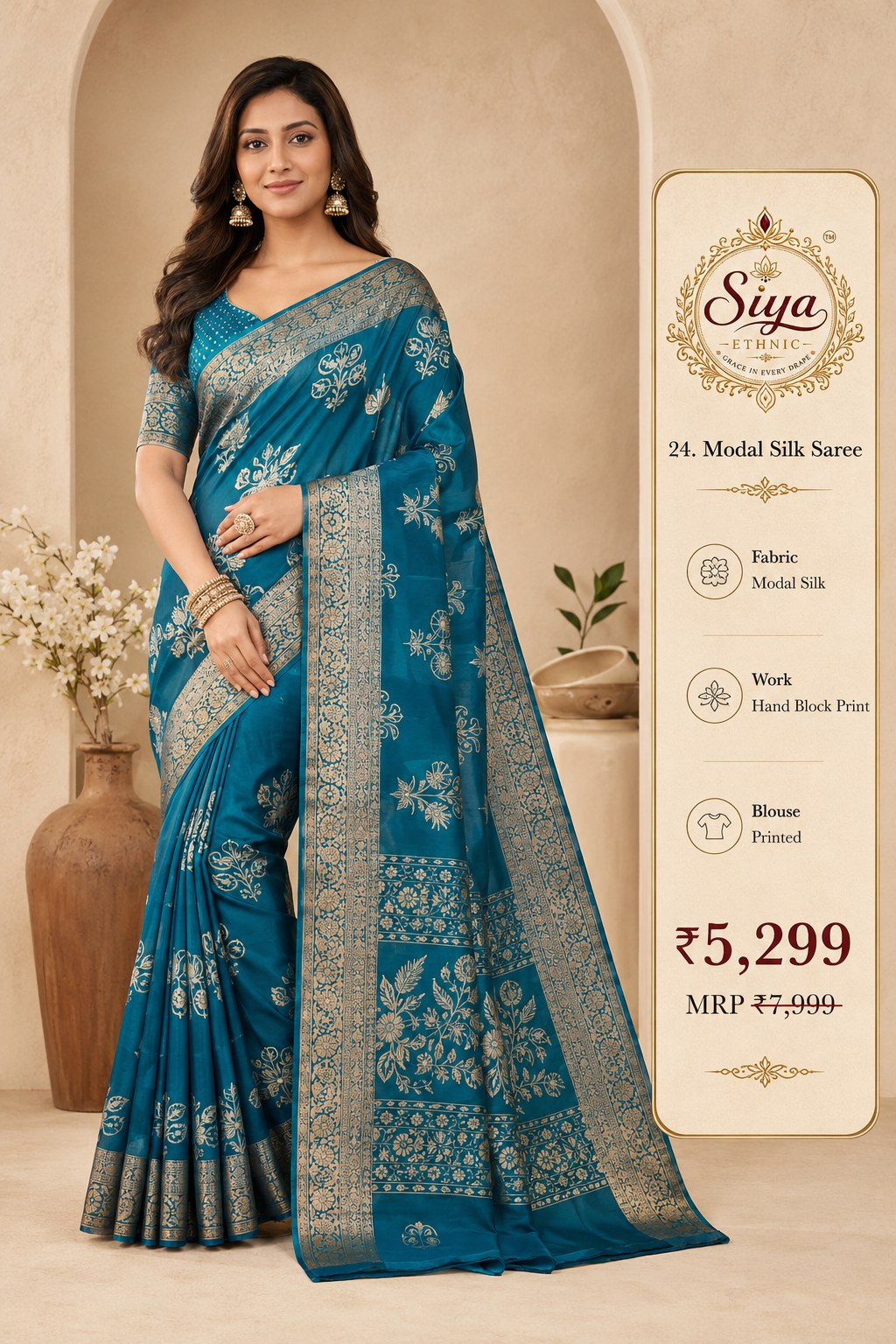 Modal Silk Saree